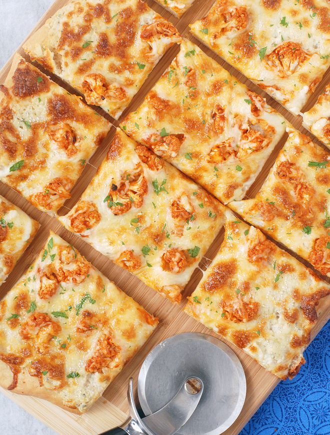 Buffalo Cauliflower Blue Cheese Pizza Alison S Allspice