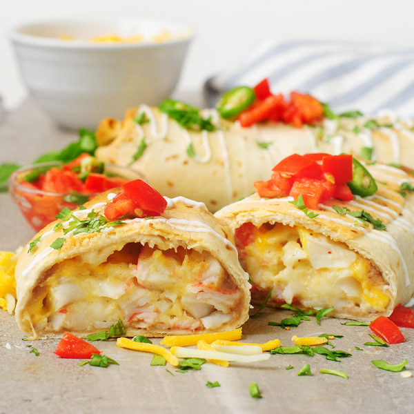 Baked Imitation Crab Chimichangas - Alison's Allspice