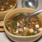 Bok Choy and Mushroom Soup