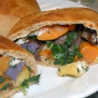 Roasted Root Vegetable Pockets with Goat Cheese