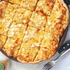 Homemade Crispy Crust Five Cheese Pizza