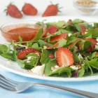 Strawberry Arugula Salad with Strawberry Balsamic Dressing