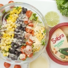 Southwest Kale Salad with Jalapeno Lime Hummus Dressing
