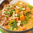 African Peanut Stew with Lentils and Quinoa