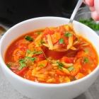 Chunky Tomato Orzo Soup