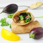 Grilled Eggplant and Herb Wrap