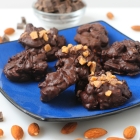 Toffee Dark Chocolate Almond Clusters