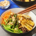Sesame Soba Noodles with Asparagus and Tofu