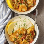 Cherry Tomato Shrimp and Grits