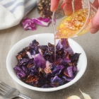 Roasted Red Cabbage with Garlic Vinaigrette