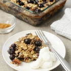 Small Batch Blueberry Pecan Baked Oatmeal