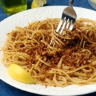 Garlic and Nutritional Yeast Pangrattato Pasta